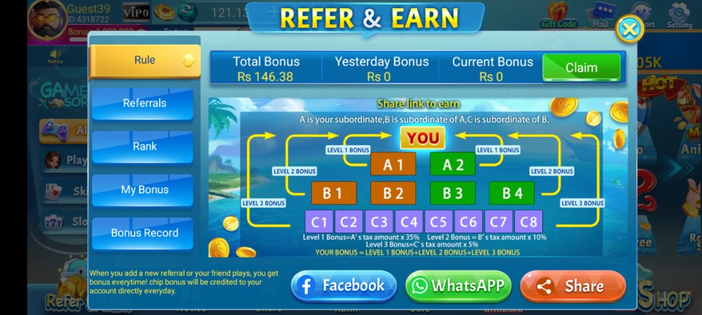 3 Patti Pearl Notice Hots promotions where event rewards appear